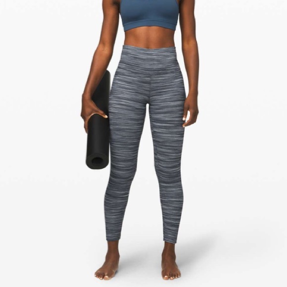 lululemon athletica Pants - Lululemon Align Pant II 25” Grey High Waisted Mini Space Dye Heathered Legging